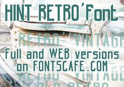 hint-retro_free-version font