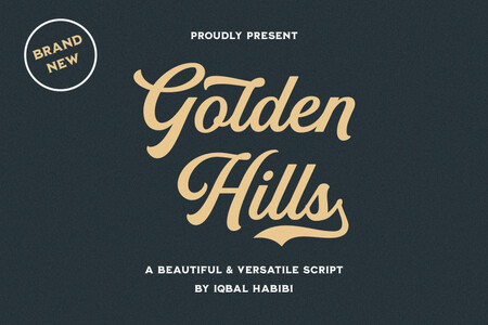 Golden Hills DEMO font