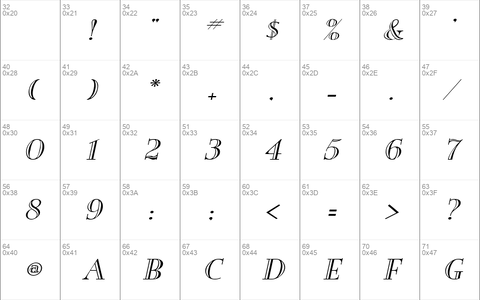 New England-Engraved-Extended Italic