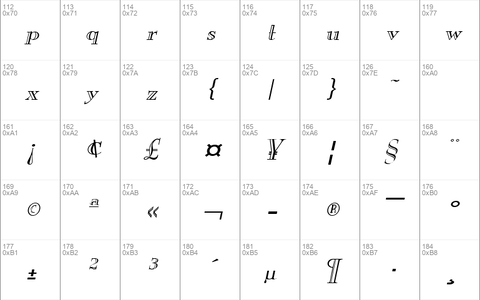 New England-Engraved-Extended Italic