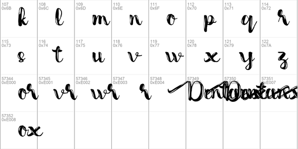 Dentanx font