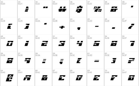 Micronian Expanded Laser Italic