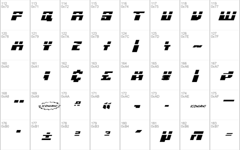 Micronian Expanded Laser Italic