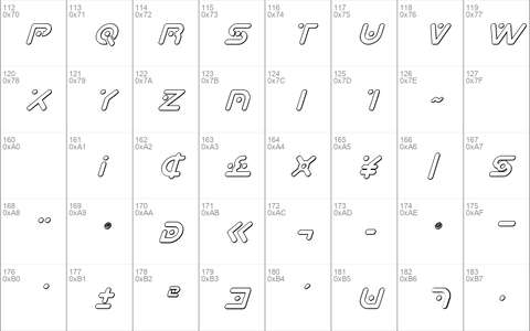 Planet X 3D Italic