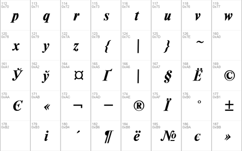 TimesDL Bold Italic