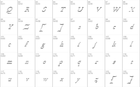 FZ ROMAN 17 HOLLOW ITALIC