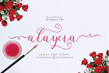 alaycia scrip font