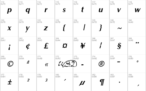 Optane Bold Italic