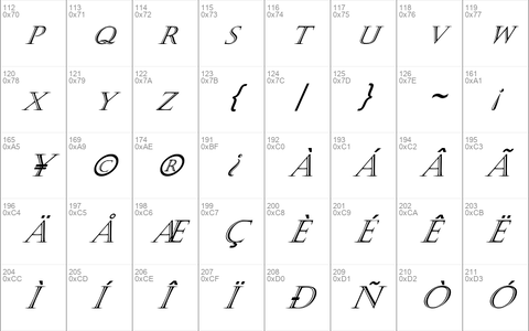 FZ OUTLINE 4 ITALIC