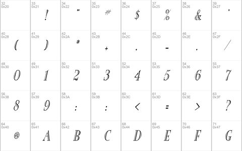 New England-Engraved-Condensed Italic