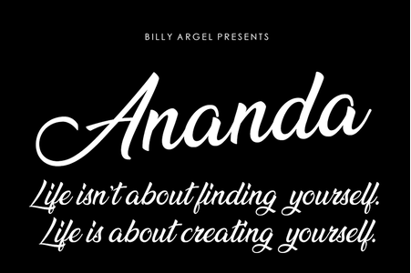 Ananda Black font