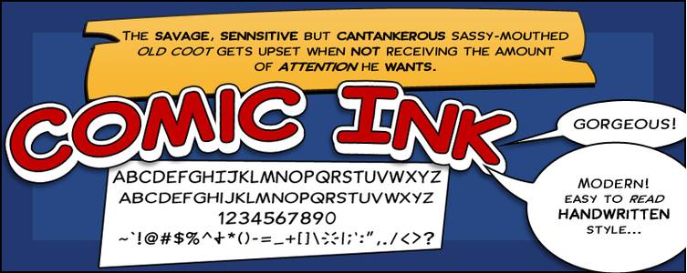 Comic Ink font