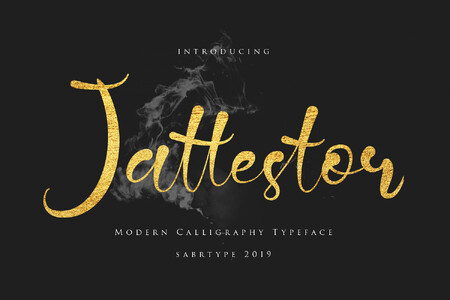 Jattestor font