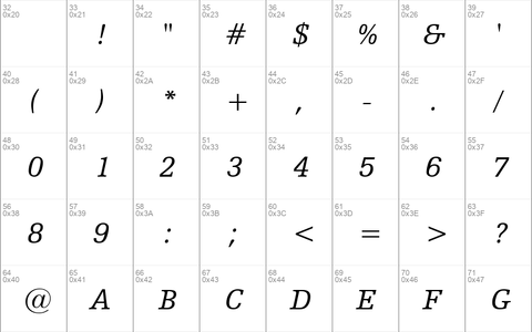 HumstSlab712 BT Italic