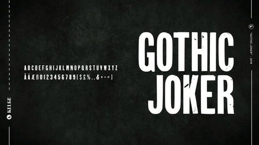 Gothic Joker font