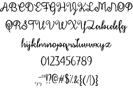 December Calligraphy font