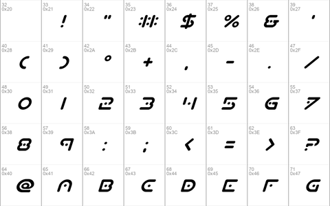 Planet X Compact Italic