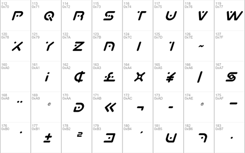 Planet X Compact Italic