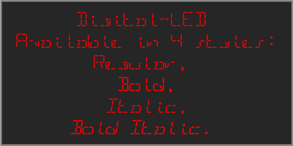 Digital-LED-Demo font