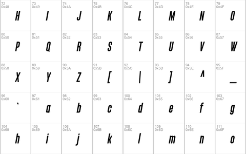 Monopol SemiBold Italic