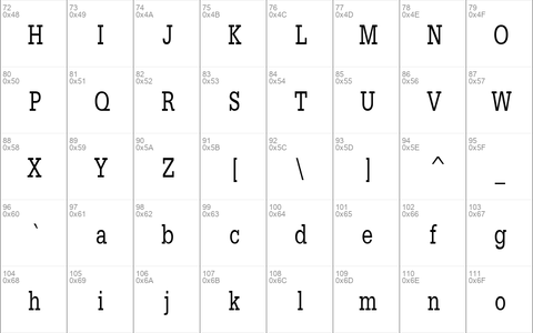 ClassicTypewriterCondensed Regular