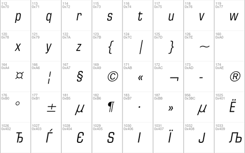 EuropeCond Italic