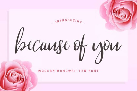 Because Of You Demo font