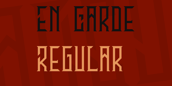 En Garde font