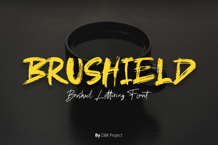 brushield font