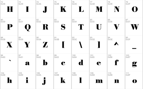 Bodoni Becker Stencil Bold