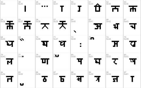 HINDU MATERA font