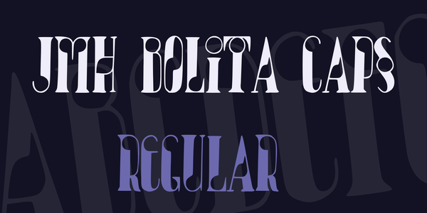 JMH Bolita Caps font