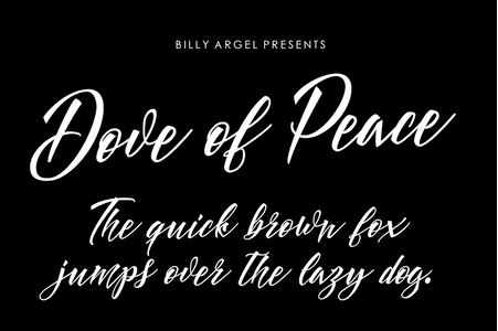 Dove of Peace Personal Use font