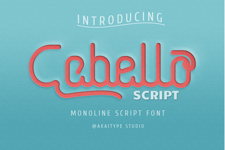 Cabello Script font