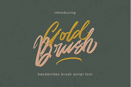 Gold Brush font