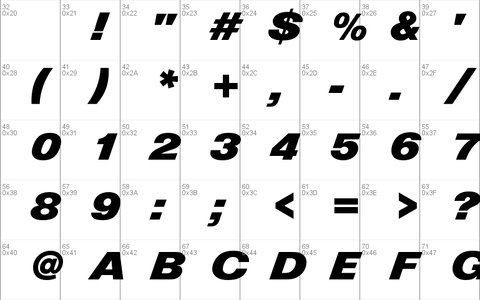 Nimbus Sans Diagonal D OT font
