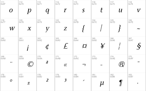 Monterchi Serif Italic