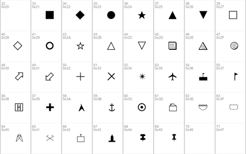 Map Symbols Regular