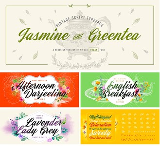 Jasmine And Greentea font