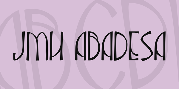 JMH Abadesa font