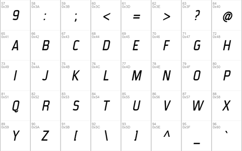 CondensansPaneurope-Medium Medium Italic