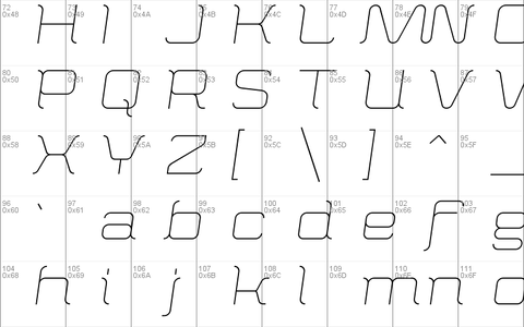 Abia4FWideThin-Italic font