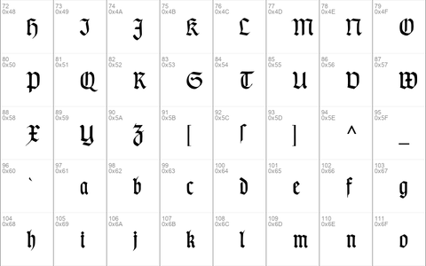 TypographerGotisch Schmal Regular