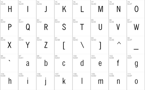 QuickType Condensed Regular