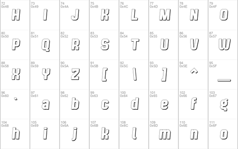 BladiTwoCondExtruded4F-BoldItalic &