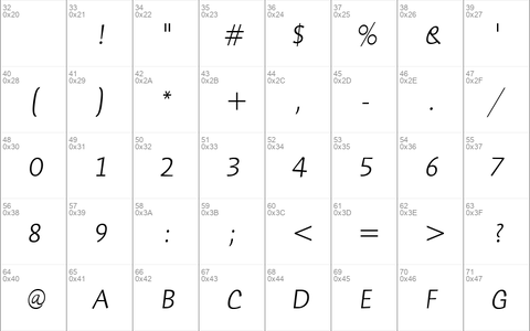 HumanaSansITC-Light LightItalic