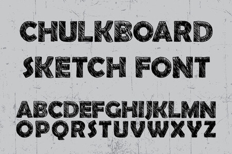 SketchChulkboard font