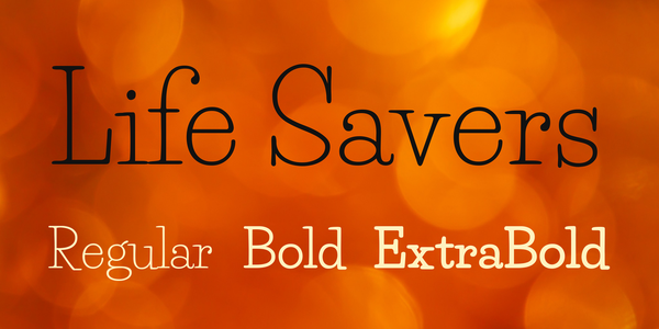 Life Savers font