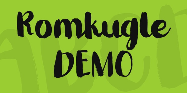 Romkugle DEMO font