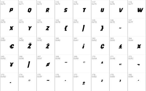 Leatherface Expanded Italic